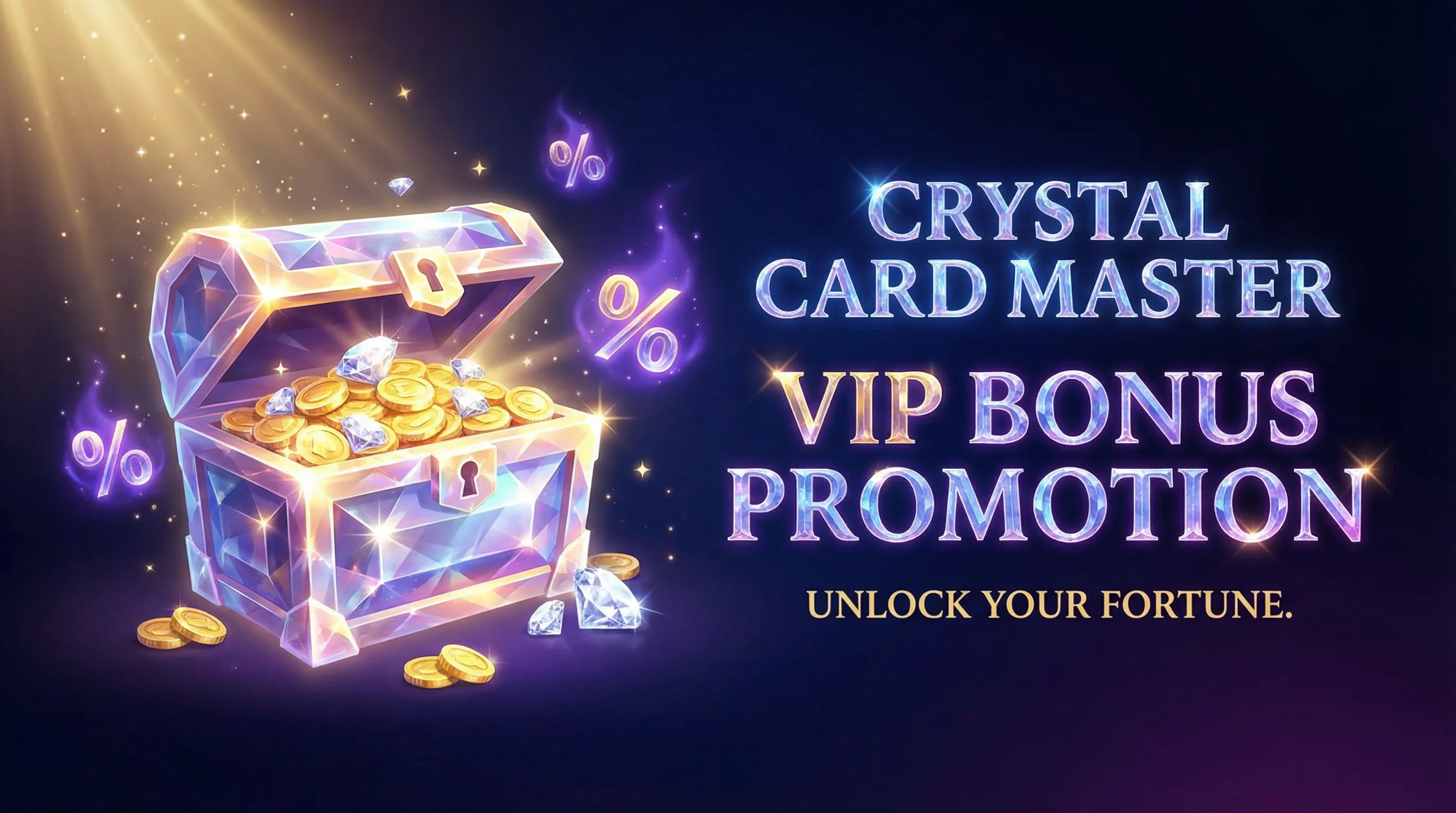 Bonos y promociones VIP en Sportiumbet Casino - Cofre de tesoros con cristales